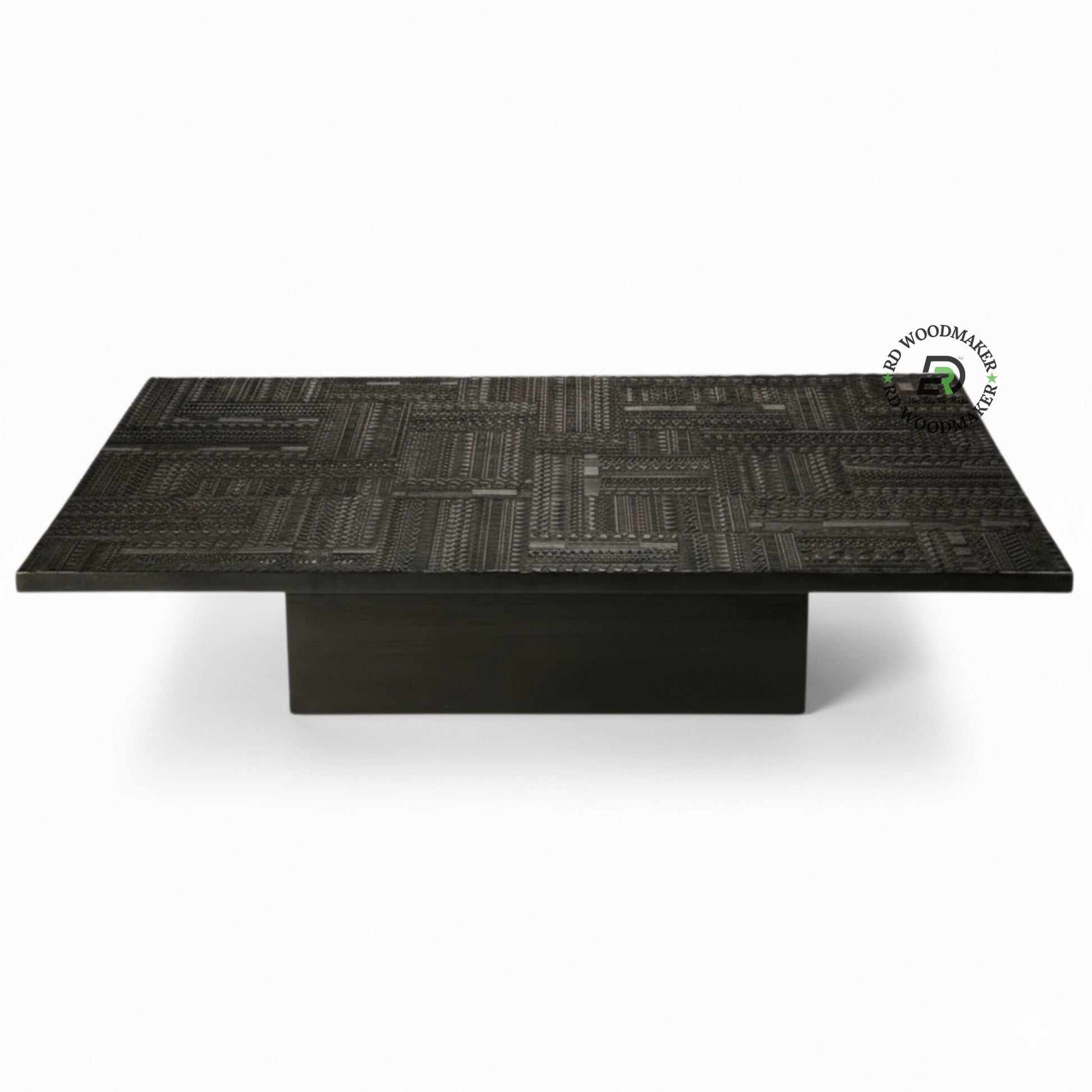 VINTAGE TRIBAL BLOCK COFFEE TABLE