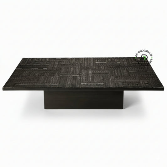 VINTAGE TRIBAL BLOCK COFFEE TABLE