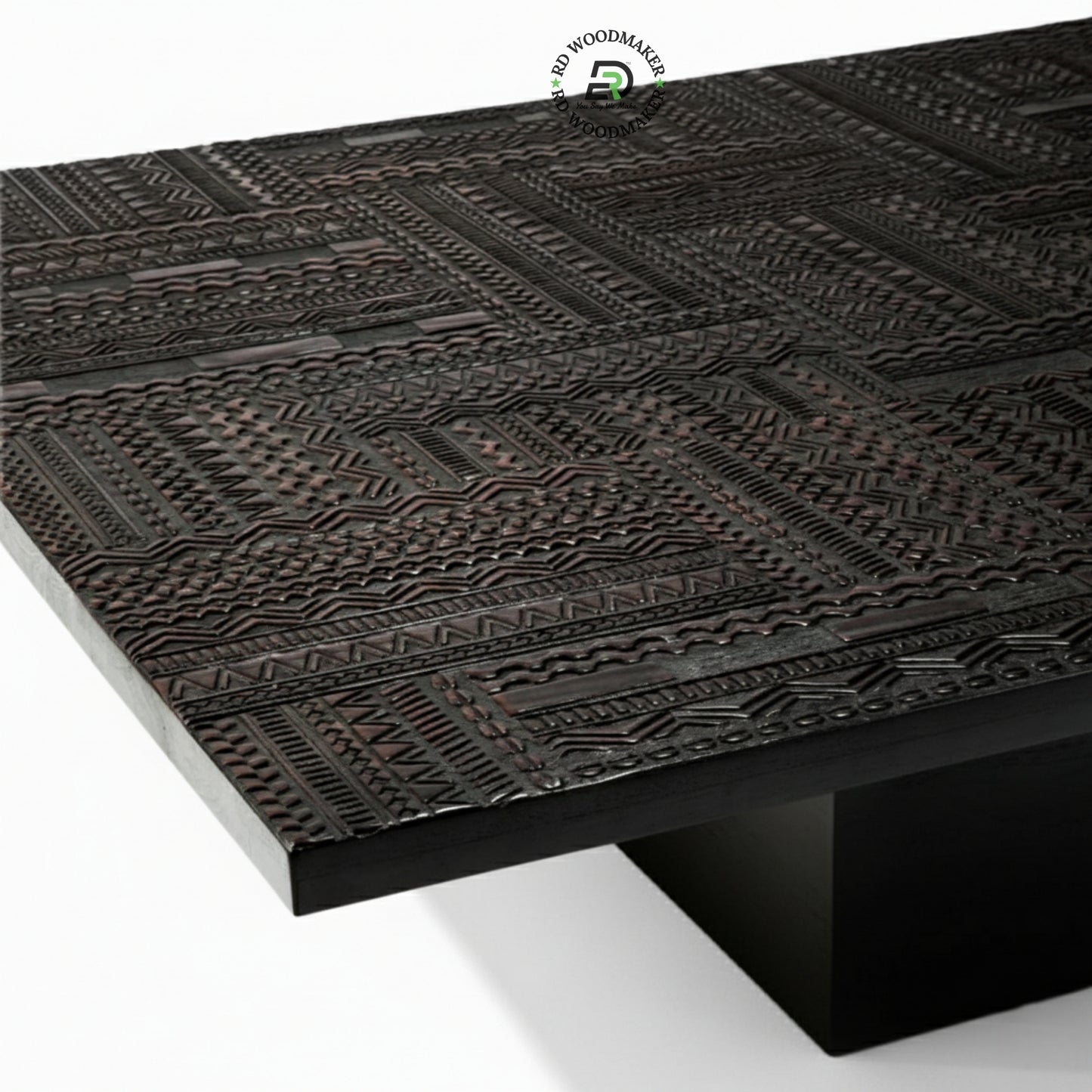 VINTAGE TRIBAL BLOCK COFFEE TABLE