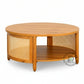 BOHEMIAN STYLE ROUND WOODEN COFFEE TABLE