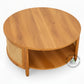 BOHEMIAN STYLE ROUND WOODEN COFFEE TABLE