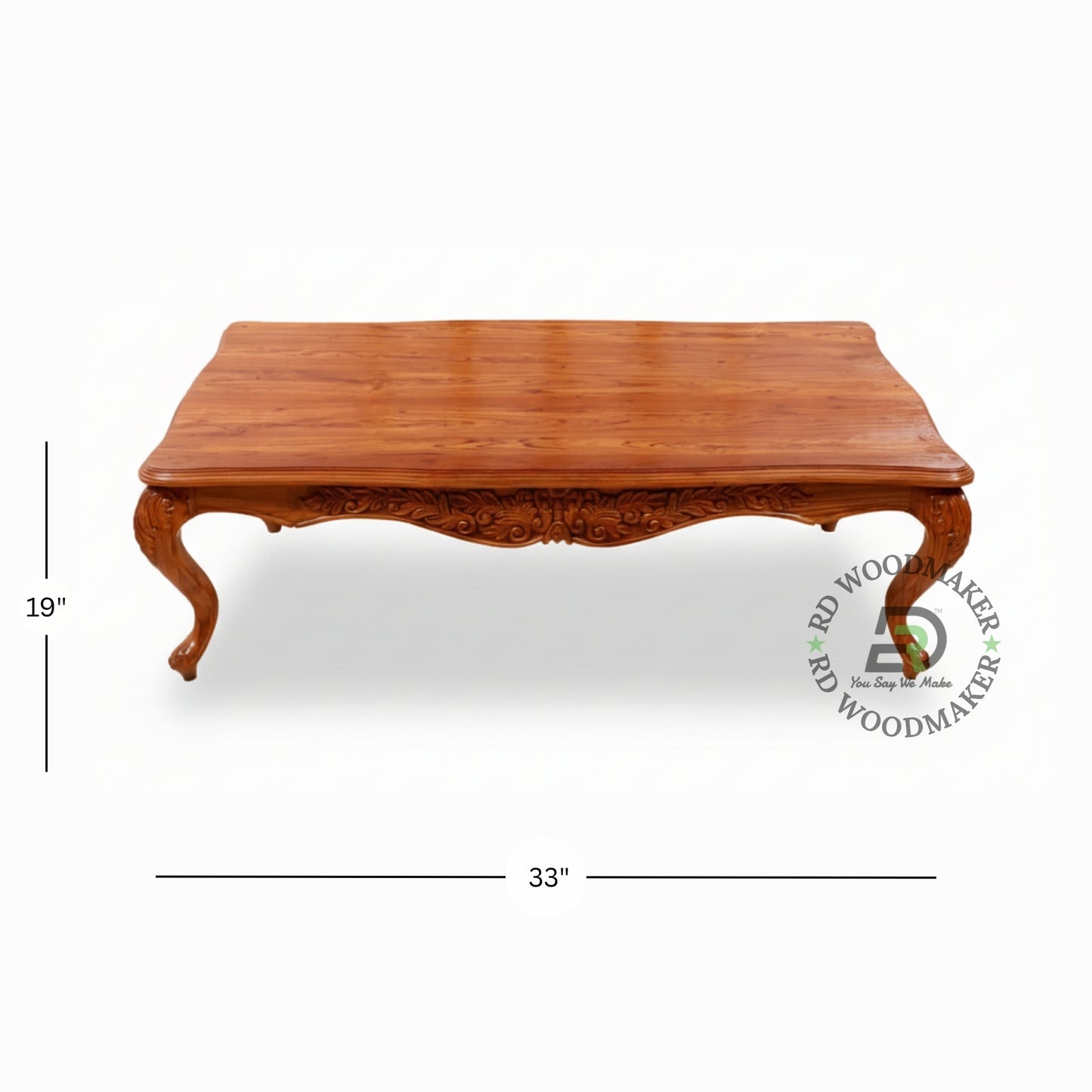 VINTAGE CARVED COFFEE TABLE