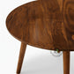 NORDIC WOODEN ROUND COFFEE TABLE