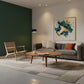 NORDIC WOODEN ROUND COFFEE TABLE