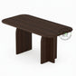 MODERN CURVED WOODEN COFFEE TABLE