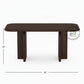 MODERN CURVED WOODEN COFFEE TABLE