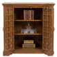 ROYAL BRASS STUDDED WOODEN CABINET