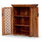 HANDCARVED FLORAL PATTERN WOODEN CABINET