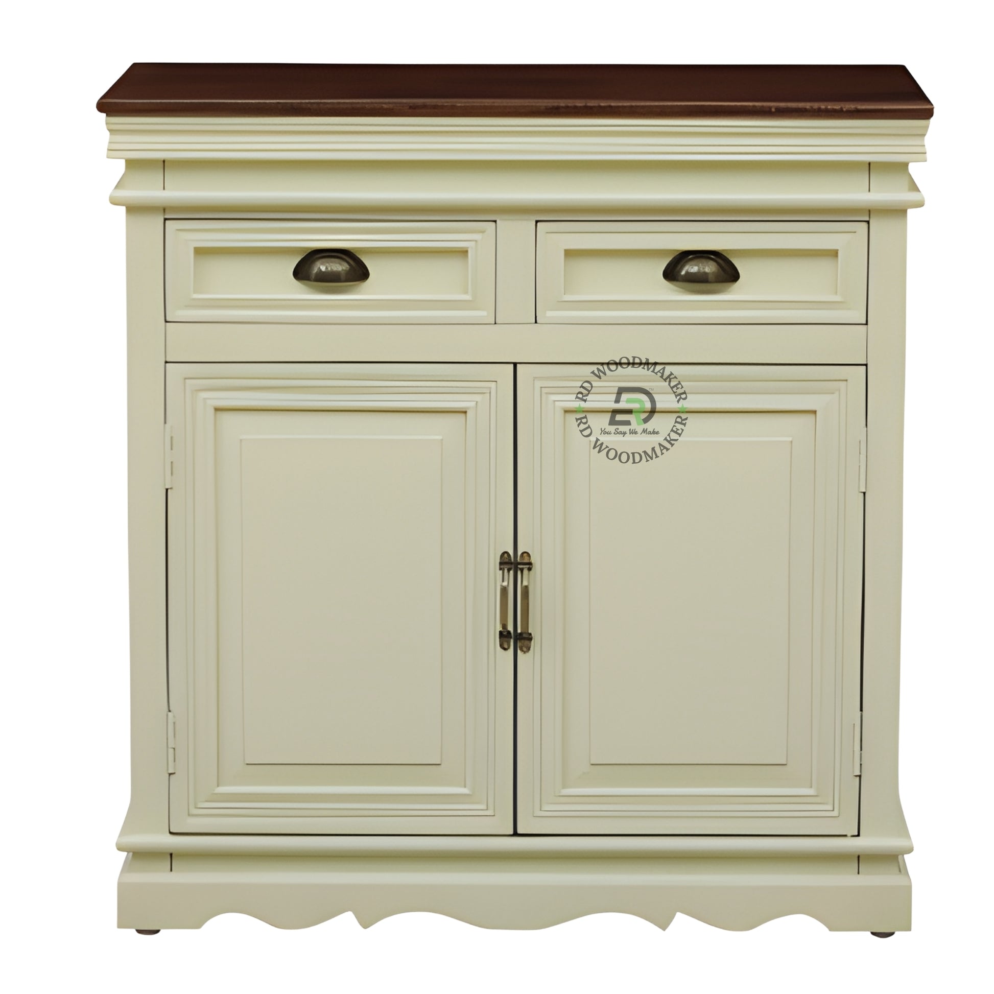 CLASSIC TWO TONE STORAGE WOODEN CABINET