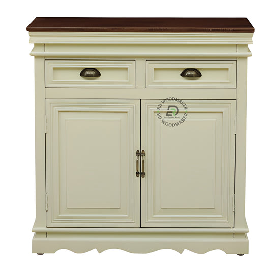 CLASSIC TWO TONE STORAGE WOODEN CABINET