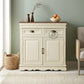 CLASSIC TWO TONE STORAGE WOODEN CABINET