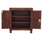 CLASSIC SOLID WOOD DOUBLE DOOR CABINET WITH ROUND FEET