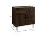 MODERN SLIDING DOOR WOODEN CABINET WITH METAL LEGS
