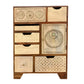 HANDCRAFTED MULTI DRAWER CARVED STORAGE CABINET