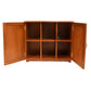 MINIMAL TWO DOOR PLAIN WOOD STORAGE CABINET