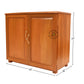 MINIMAL TWO DOOR PLAIN WOOD STORAGE CABINET