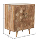 HEXAGON TEXTURE SOLID WOOD CABINET
