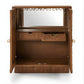 RETRO CURVED PANEL SOLID WOOD CABINET