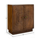 RETRO CURVED PANEL SOLID WOOD CABINET