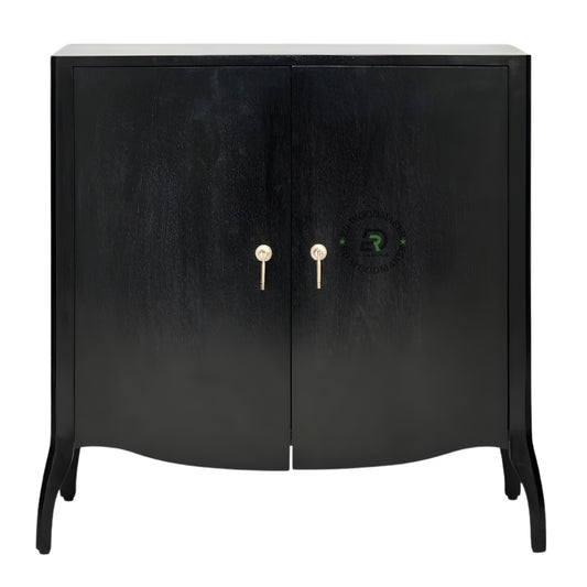 CLASSIC BLACK MINIMAL STORAGE CABINET
