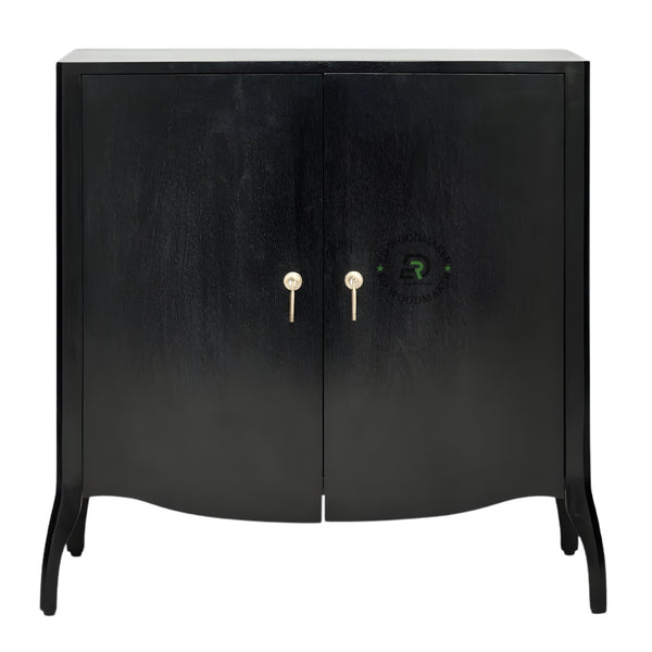 CLASSIC BLACK MINIMAL STORAGE CABINET