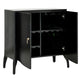 CLASSIC BLACK MINIMAL STORAGE CABINET