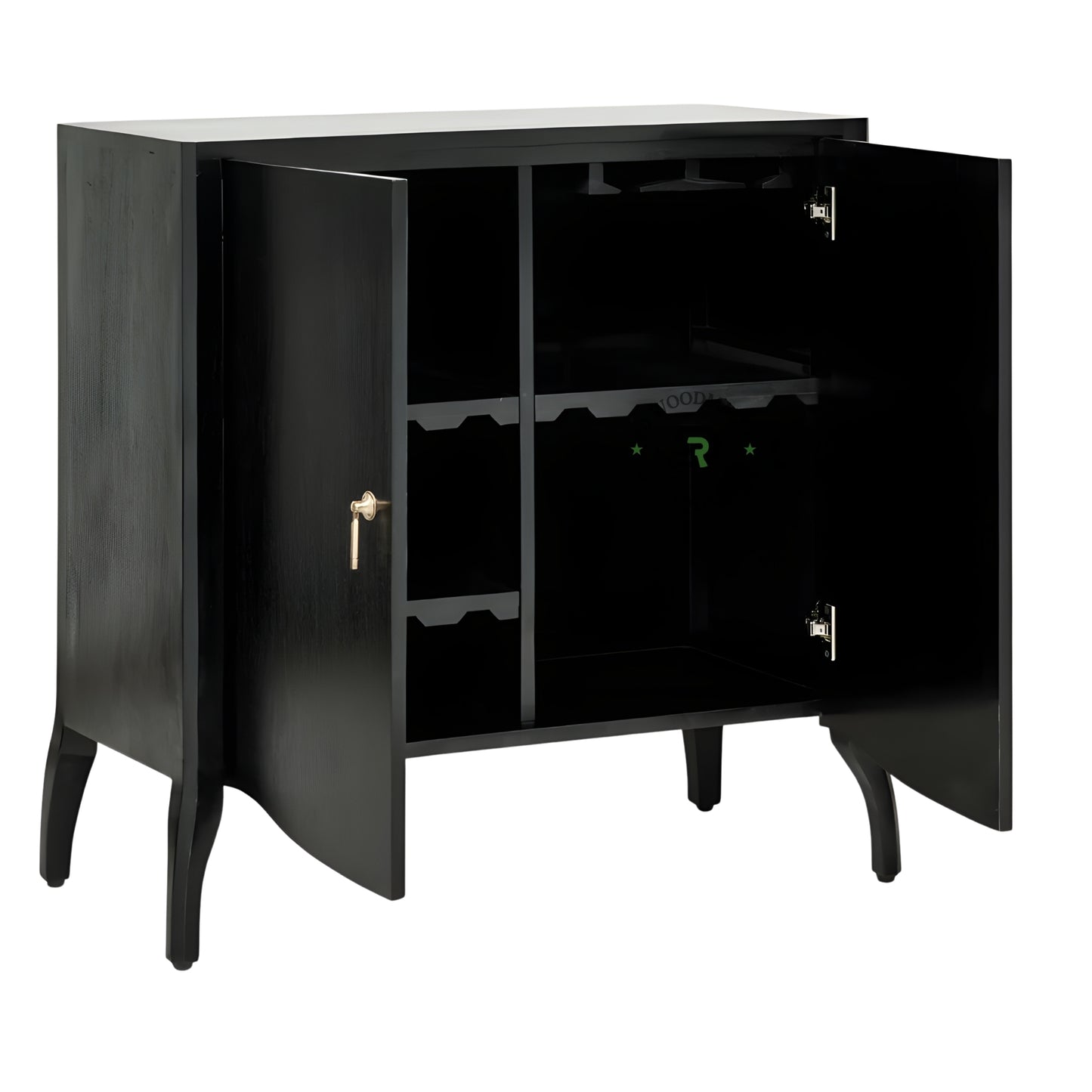 CLASSIC BLACK MINIMAL STORAGE CABINET