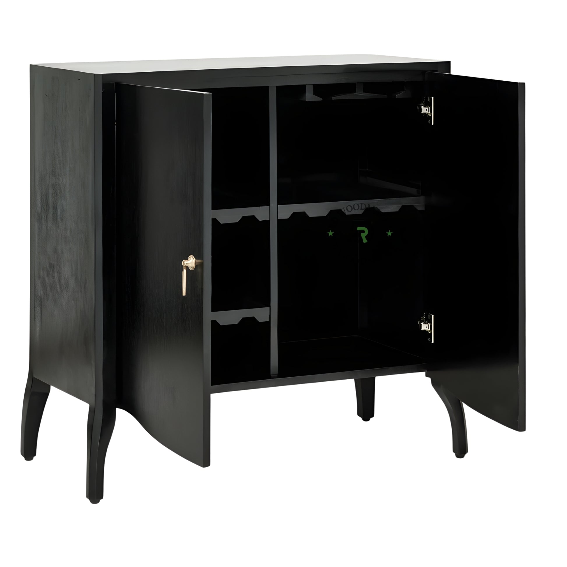 CLASSIC BLACK MINIMAL STORAGE CABINET