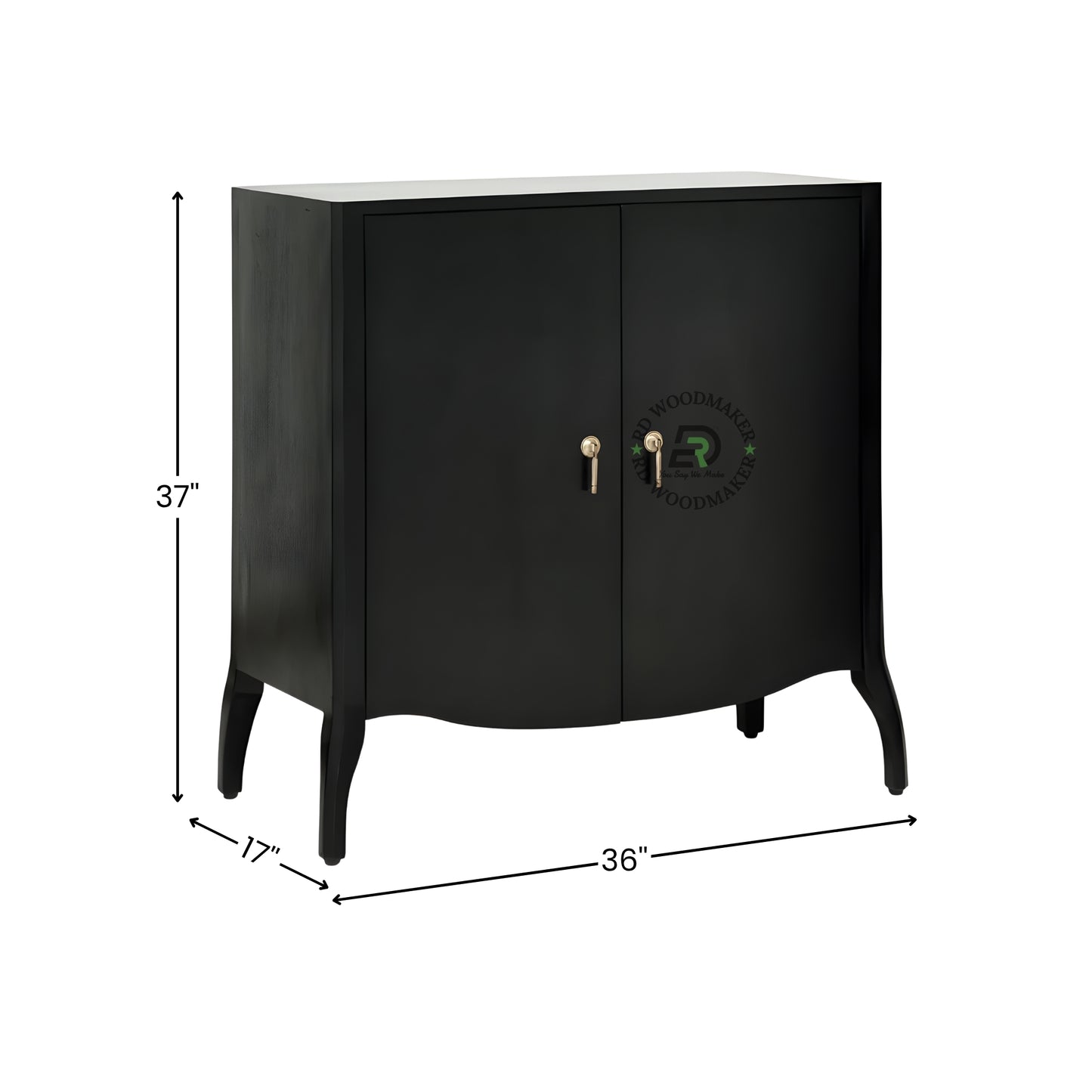 CLASSIC BLACK MINIMAL STORAGE CABINET