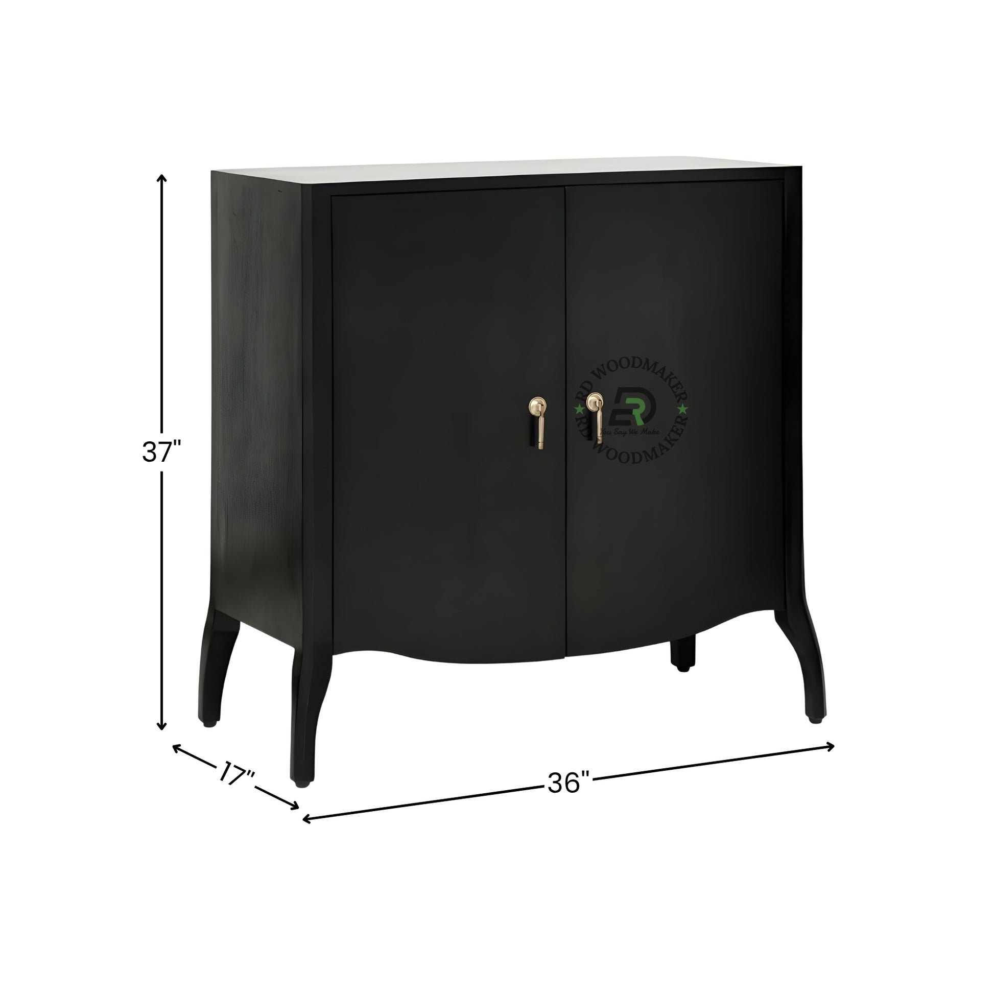 CLASSIC BLACK MINIMAL STORAGE CABINET