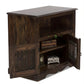 COMPACT STORAGE WOODEN CABINET WITH SHELF