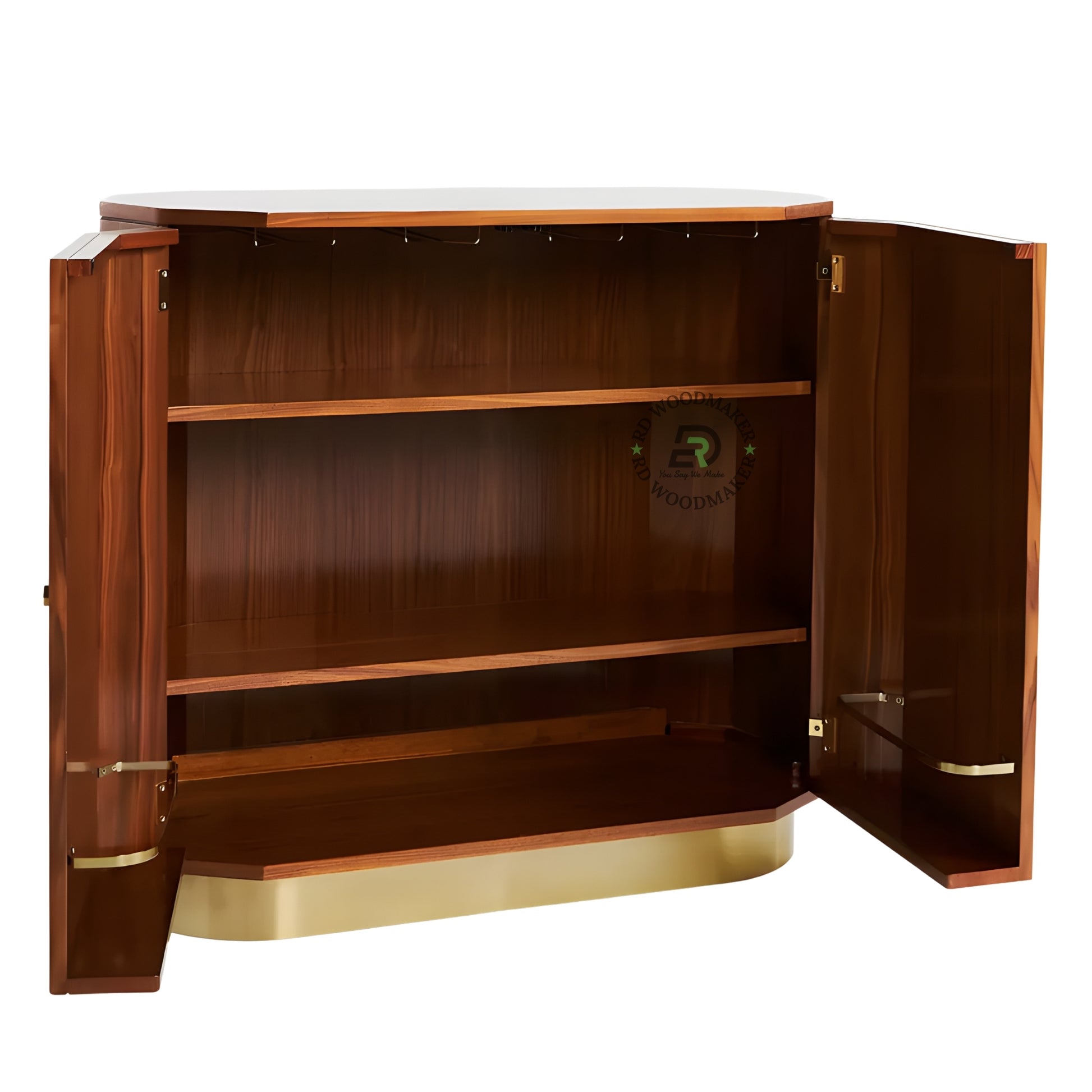 GEOMETRIC STAR PATTERN LUXURY WOOD CABINET