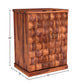 CUBE TEXTURED MODERN WOOD CABINET
