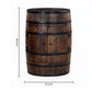 VINTAGE BARREL STYLE WOOD CABINET