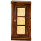HANDCARVED PANEL ACCENT WOODEN CABINET