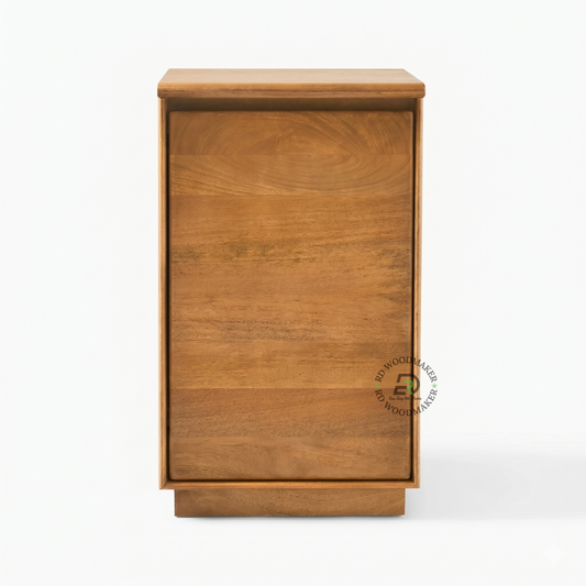 MINIMALIST SOLID WOOD STORAGE CABINET
