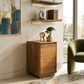 MINIMALIST SOLID WOOD STORAGE CABINET