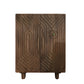  GEOMETRIC CARVED WOODEN CABINET
