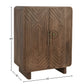  GEOMETRIC CARVED WOODEN CABINET