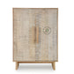 TEXTURED PANEL DOUBLE DOOR WOODEN CABINET