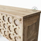 VINTAGE STUDDED HANDCARVED CONSOLE TABLE