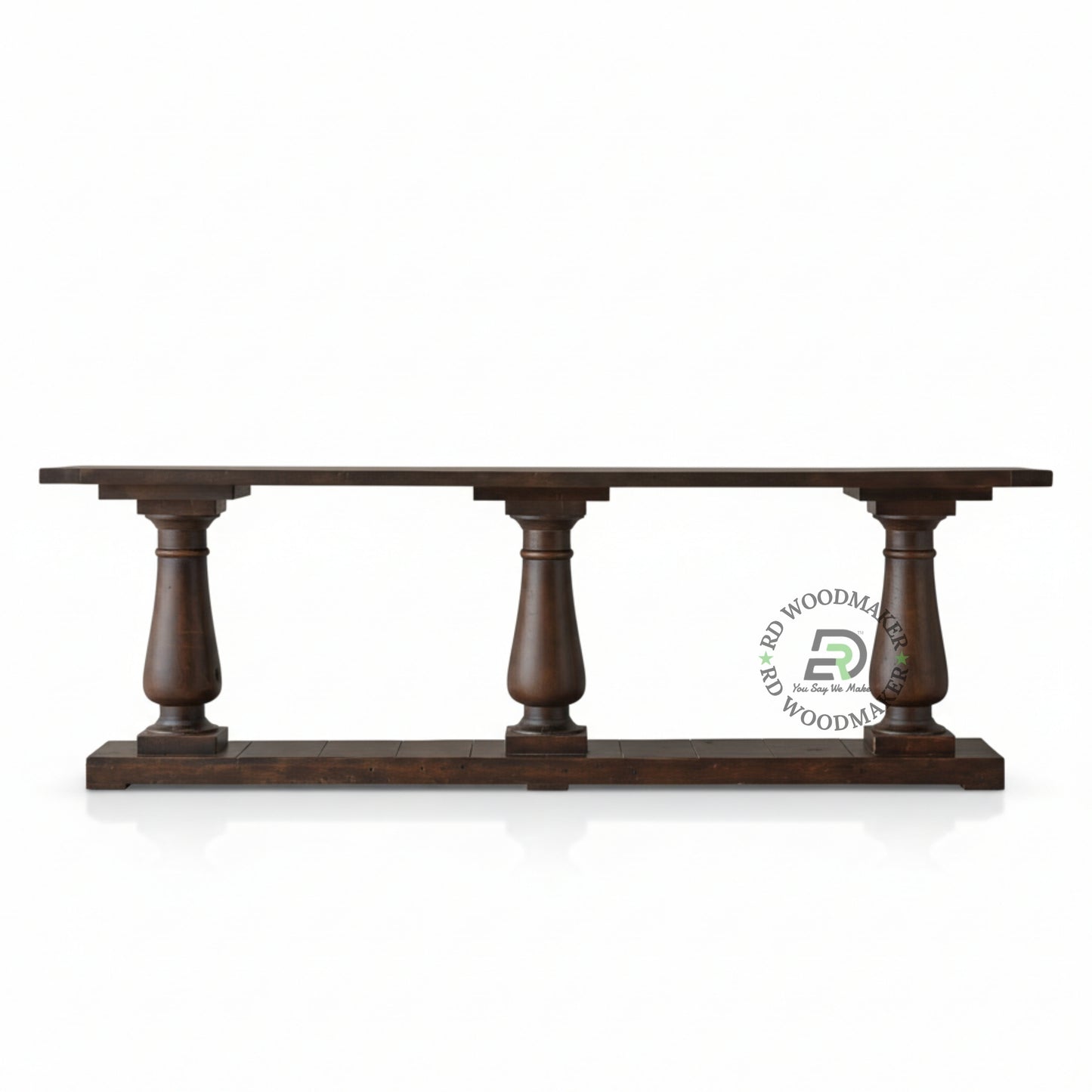 CLASSIC PEDESTAL LONG CONSOLE TABLE