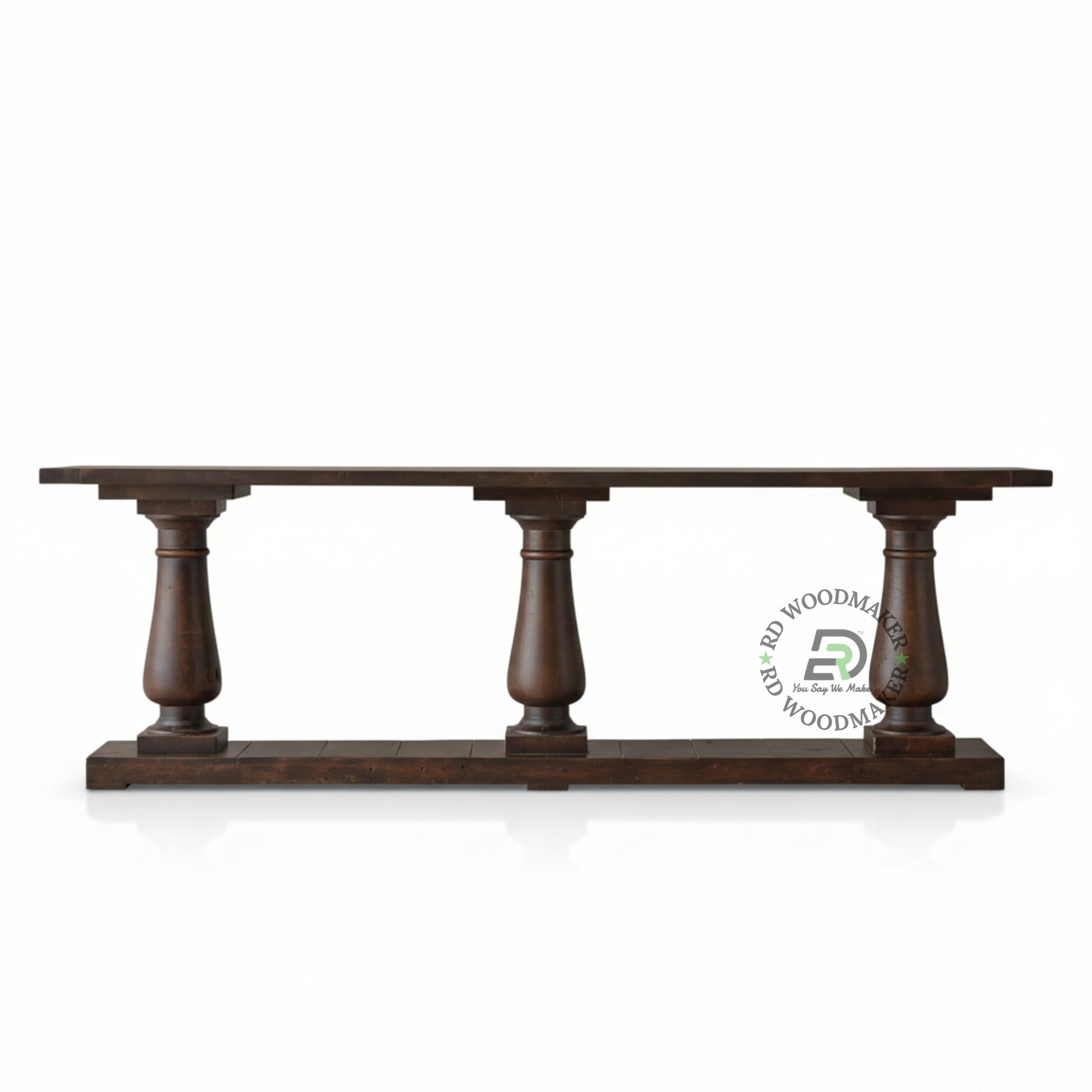 CLASSIC PEDESTAL LONG CONSOLE TABLE