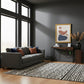 GEOMETRIC SLOPE DESIGN CONSOLE TABLE WITH STORAGE DRAWERS