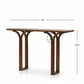 ARCHED FRAME WOODEN CONSOLE TABLE