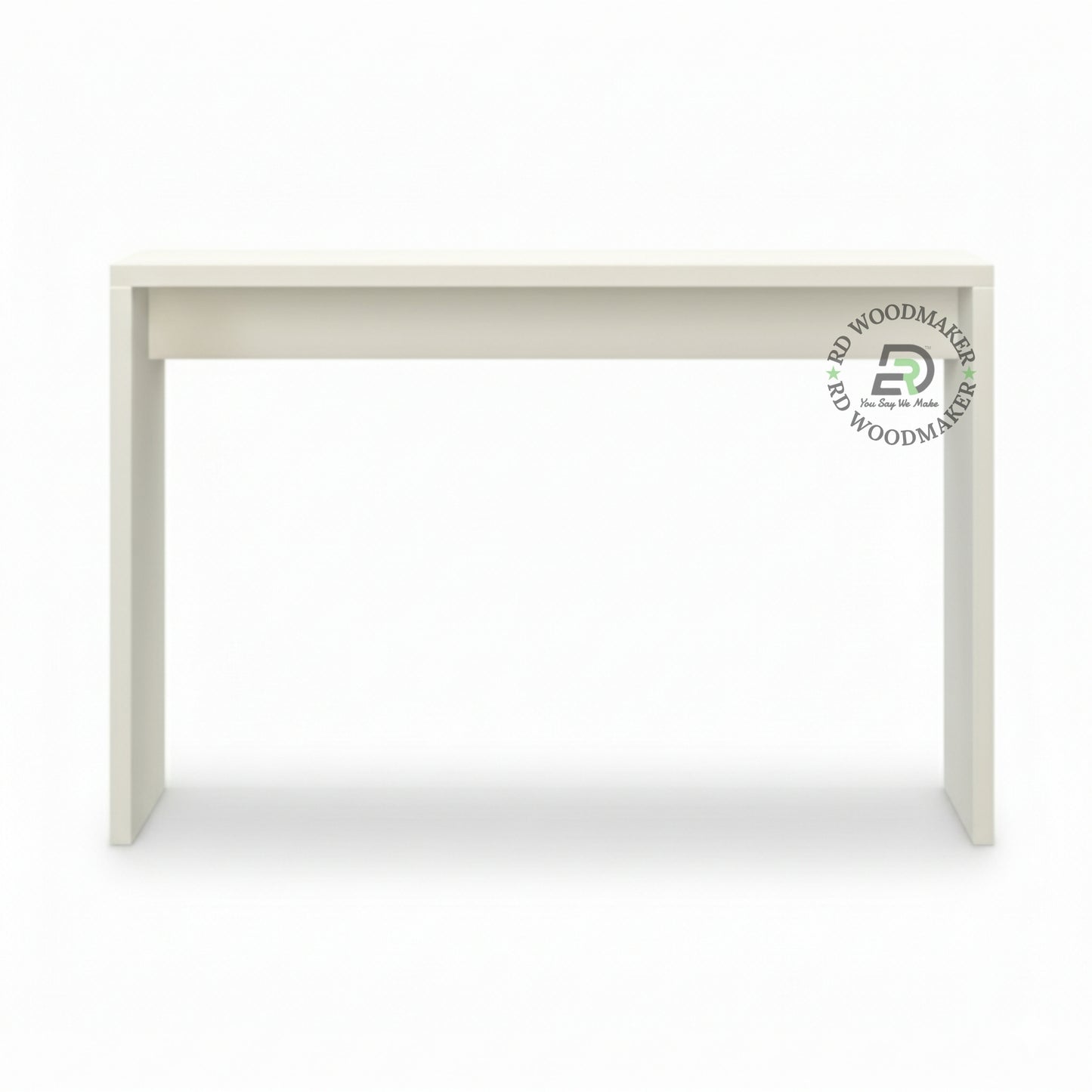 MINIMAL BLOCK FRAME WOODEN CONSOLE TABLE