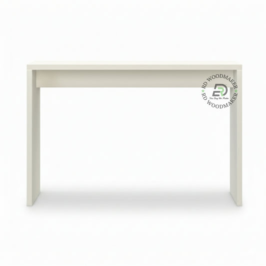 MINIMAL BLOCK FRAME WOODEN CONSOLE TABLE