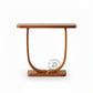 CURVED U-FRAME WOODEN CONSOLE TABLE
