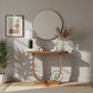 CURVED U-FRAME WOODEN CONSOLE TABLE