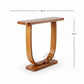 CURVED U-FRAME WOODEN CONSOLE TABLE